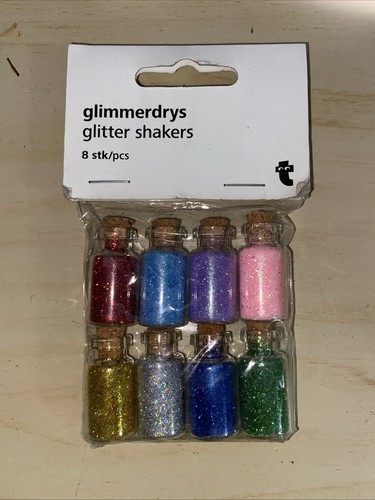 Mini glass glitter jars for - glass,