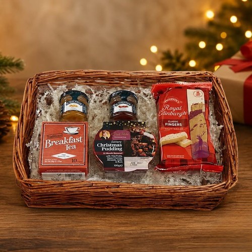 Christmas basket hamper - basket,