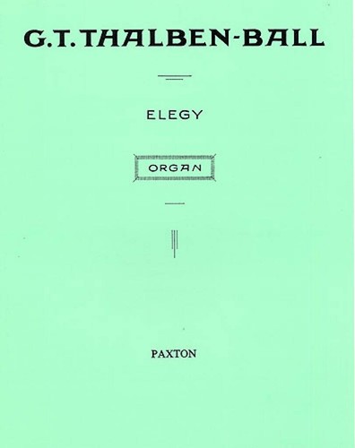 Elegy for organ george - for,