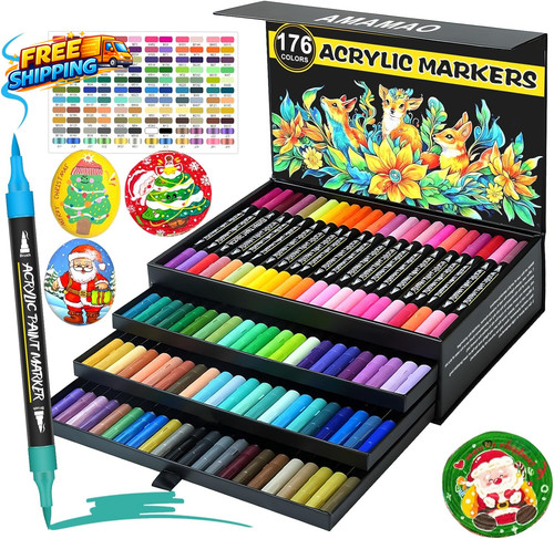 176 colors acrylic paint - 176,