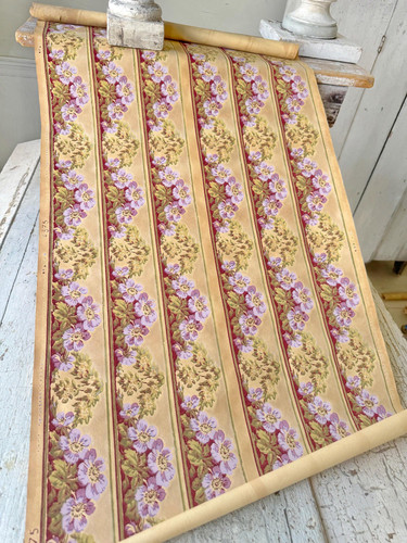 2yd antique french wallpaper - 1.2yd,