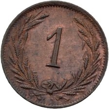 Hungary 1 Filler 1894 Copper
