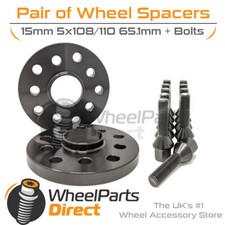Wheel Spacers (2) & Bolts 15mm