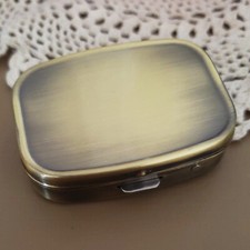 Pill Box Case Holder Metal