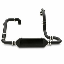 BLACK ALUMINIUM FRONT MOUNT INTERCOOLER FMIC KIT FOR VW GOLF MK4 BORA 1.9 TDI