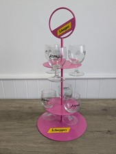 Schweppes Pink Gin Tree Stand With 6 X ASPALL Glasses - Home Bar -  Man cave -