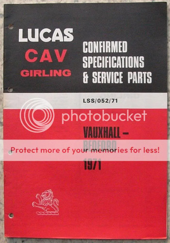 Lucas cav girling vauxhall - cav,