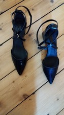 Topshop Size 4 Black Patent