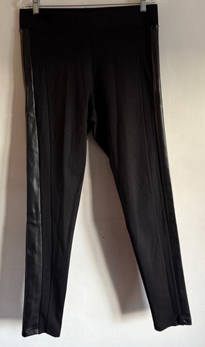 Bnwt black faux leather - f,