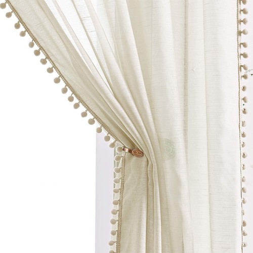 Sheer linen look - linen-look, curtains