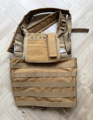 Tan molle tactical chest - tan,