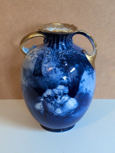 Antique royal doulton blue - doulton,