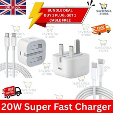For iPhone 17 16 15 14 13 12 11 Pro XR XS Fast Charging 20W USB-C PD Charger Set