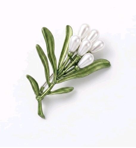 Lily the valley brooch - of,