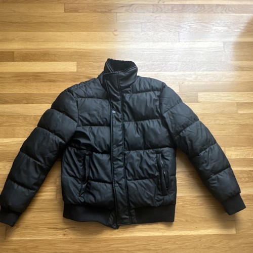 Zara black puffer - jacket, full