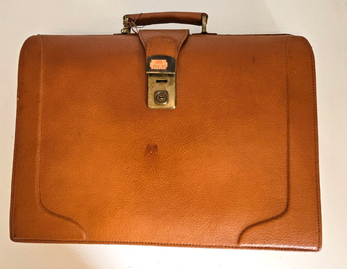 Unused real leather vintage - unused,