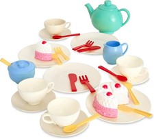 33-Piece Tea Set. Colourful
