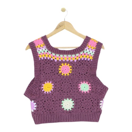 Vintage crotchet jumper womens - jumper,