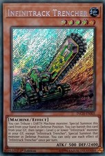 INCH-EN005 INFINITRACK TRENCHER SECRET RARE 1ST EDITION YuGiOh CARD