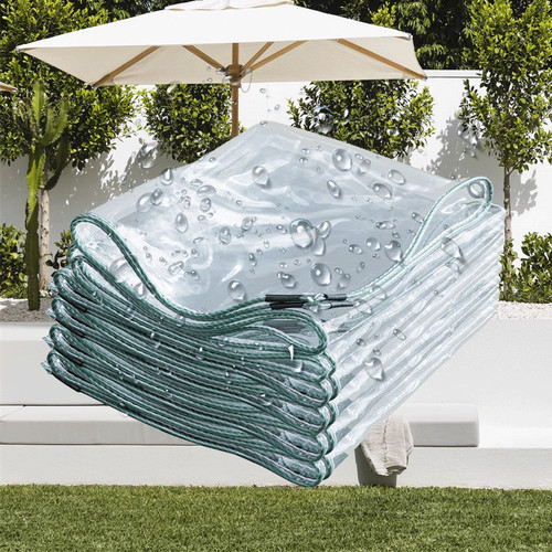 Transparent clear tarpaulin - transparent,
