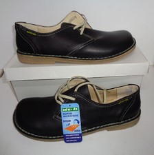 New Mens Black Leather Casual