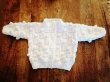 handknit baby girls cardigan