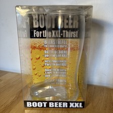 Vintage Novalty Clear Transparent Wellington Boot Beer XXL Shaped Beer Glass
