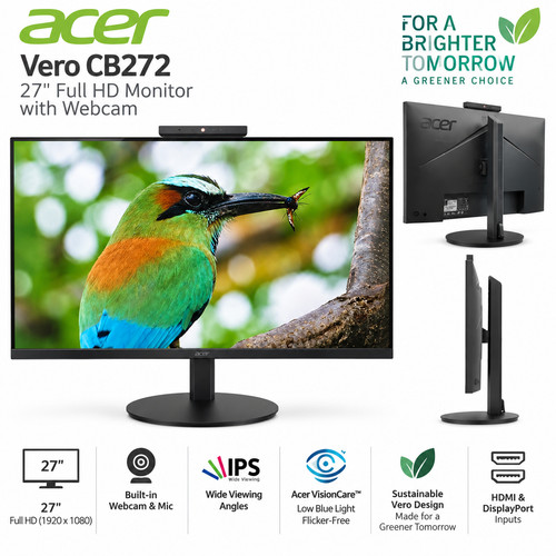 Acer vero cb272d6 ips - acer, 27''