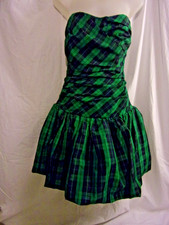 Vintage 1980S Green Tartan