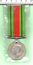 1939/1945 GENUINE WORLD WAR II DEFENCE MEDAL WITH RIBBON (491)