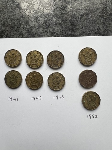 Threepenny bit coins see - bit,