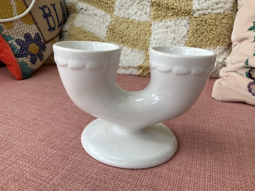 Vintage double egg cup gourmet - double,