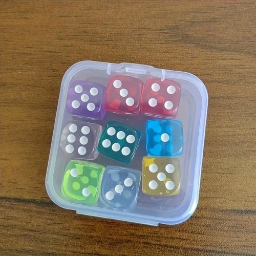 14mm transparent dice set - 14mm,