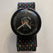 80s Swatch Pop Watch Black