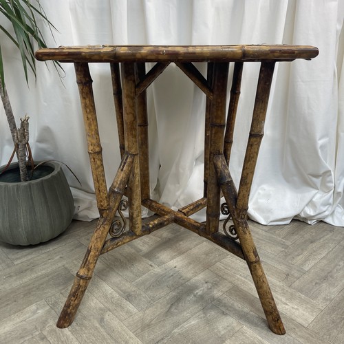 Vintage bamboo table 1950s - table,