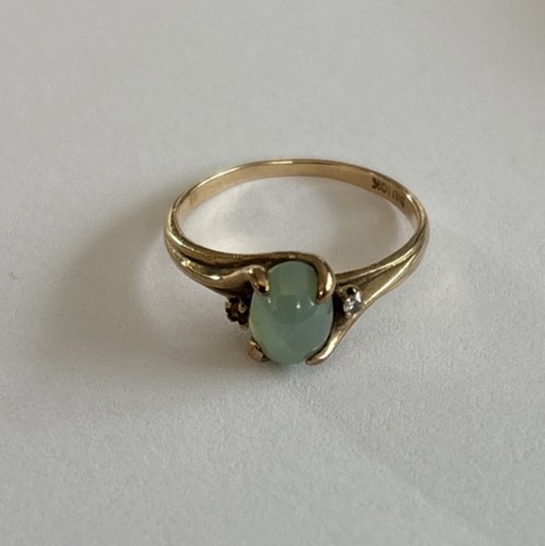 Vintage 10k jade - 10k, green