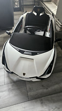 Reiten Lamborghini Sian 12v 4 Kids Toy Ride Electric Car Remote Control White Tf