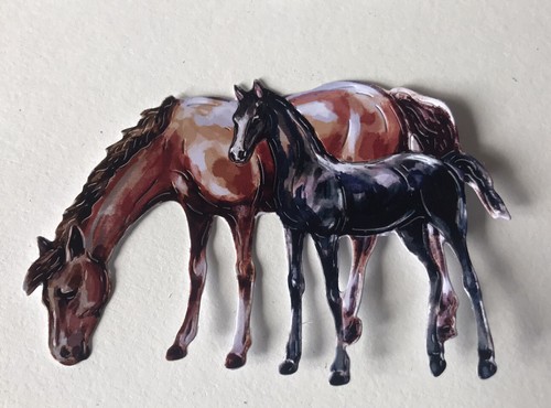 Die cut horse foal - die,