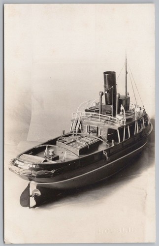 Model tug boat - of,
