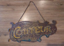 Original Double Sided Antique Hand Painted Sign Hairdresser