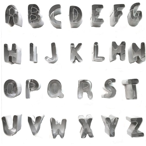 Stainless steel alphabet - stainless,