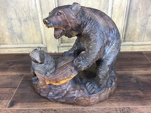 Large vintage japanese carved - vintage,