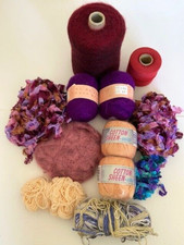 ASSORTMENT of WOOL MOHAIR Red