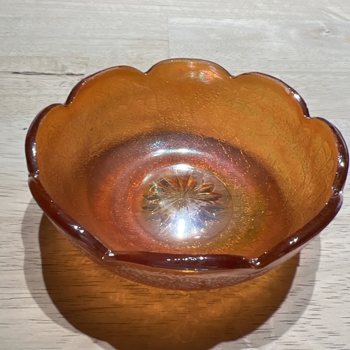 Marigold orange carnival glass - orange,