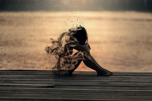 Abstract women mist feelings - mist,