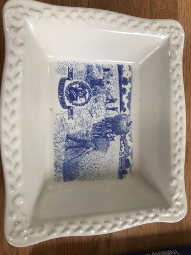 Vintage shredded wheat dish - wheat,