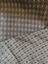 3 Metres Blue Reversible Jacquard Fabric Upholstery Curtains Crafts W145cm (c