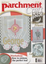 Parchment Craft Magazine April 2010~Magazine Only~SAint George~Falling Flowers