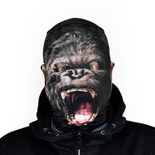 3D Effect Face Skin - Gorilla Face - Fabric - Halloween Mask