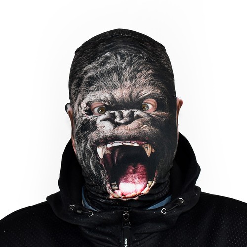 Effect face skin gorilla - 3d,